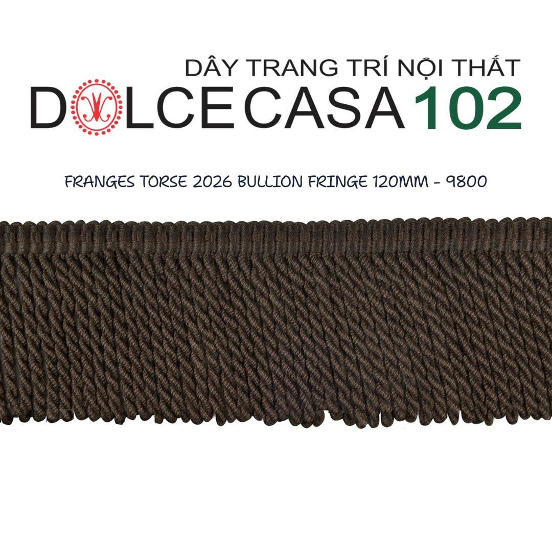  FRANGES TORSE 2026 dây viền tua xoắn Đa Phong Cách có tại kho nhà SX 
