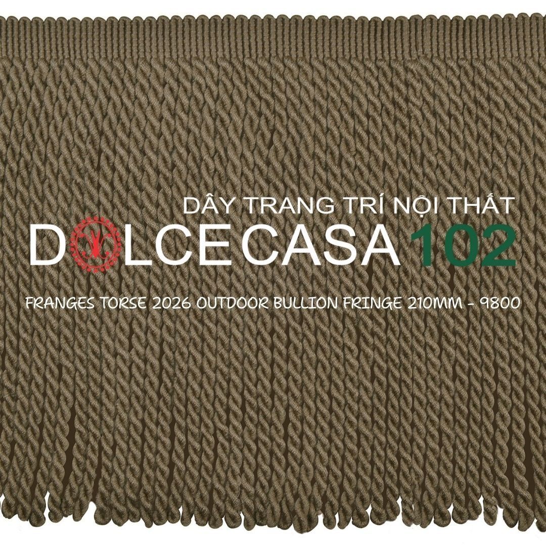  FRANGES TORSE OUTDOOR 2026 dây viền tua xoắn có sẵn tại kho nhà SX 