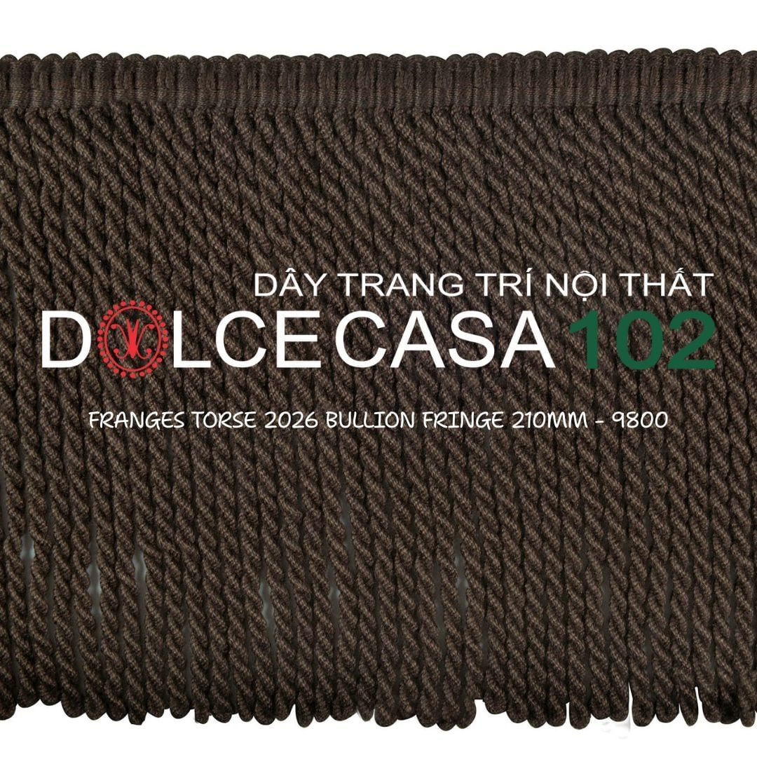  FRANGES TORSE 2026 dây viền tua xoắn Đa Phong Cách có tại kho nhà SX 