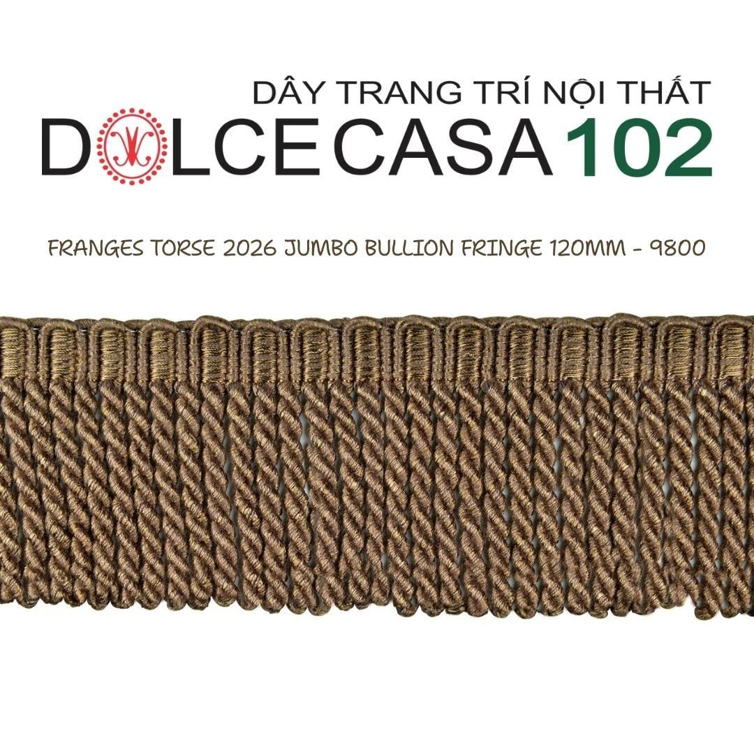  FRANGES TORSE XL 2026 dây viền tua rua xoắn cỡ đại có tại kho nhà SX 