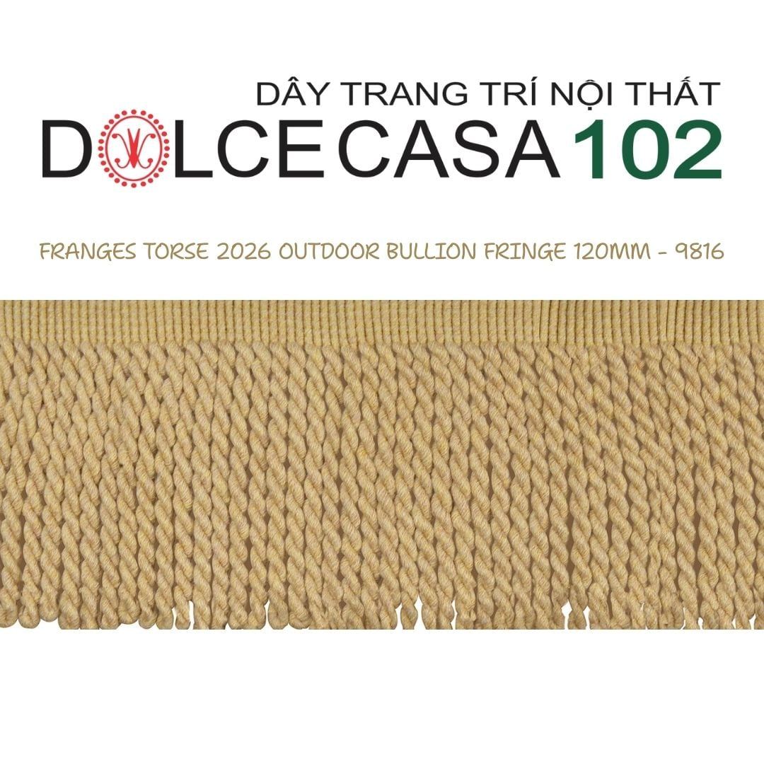  FRANGES TORSE OUTDOOR 2026 dây viền tua xoắn có sẵn tại kho nhà SX 