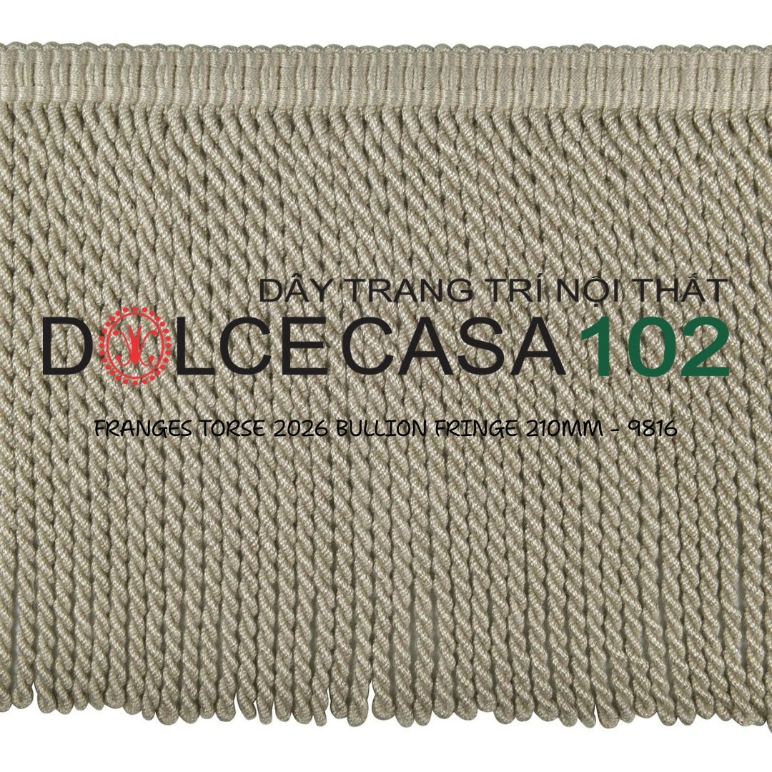  FRANGES TORSE 2026 dây viền tua xoắn Đa Phong Cách có tại kho nhà SX 