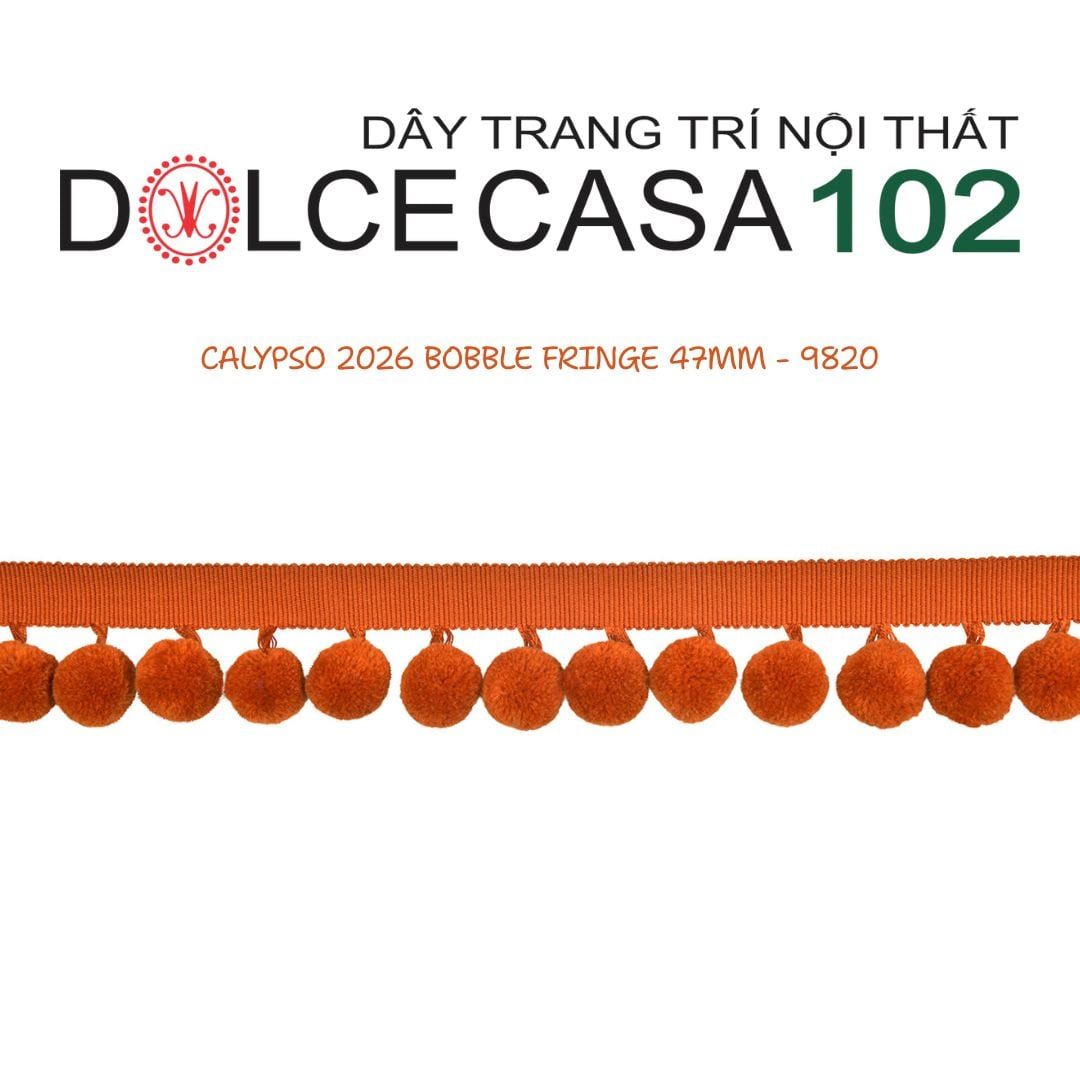  CALYPSO 2026 dây viền trang trí quả cầu đơn sắc có sẵn tại kho nhà SX 
