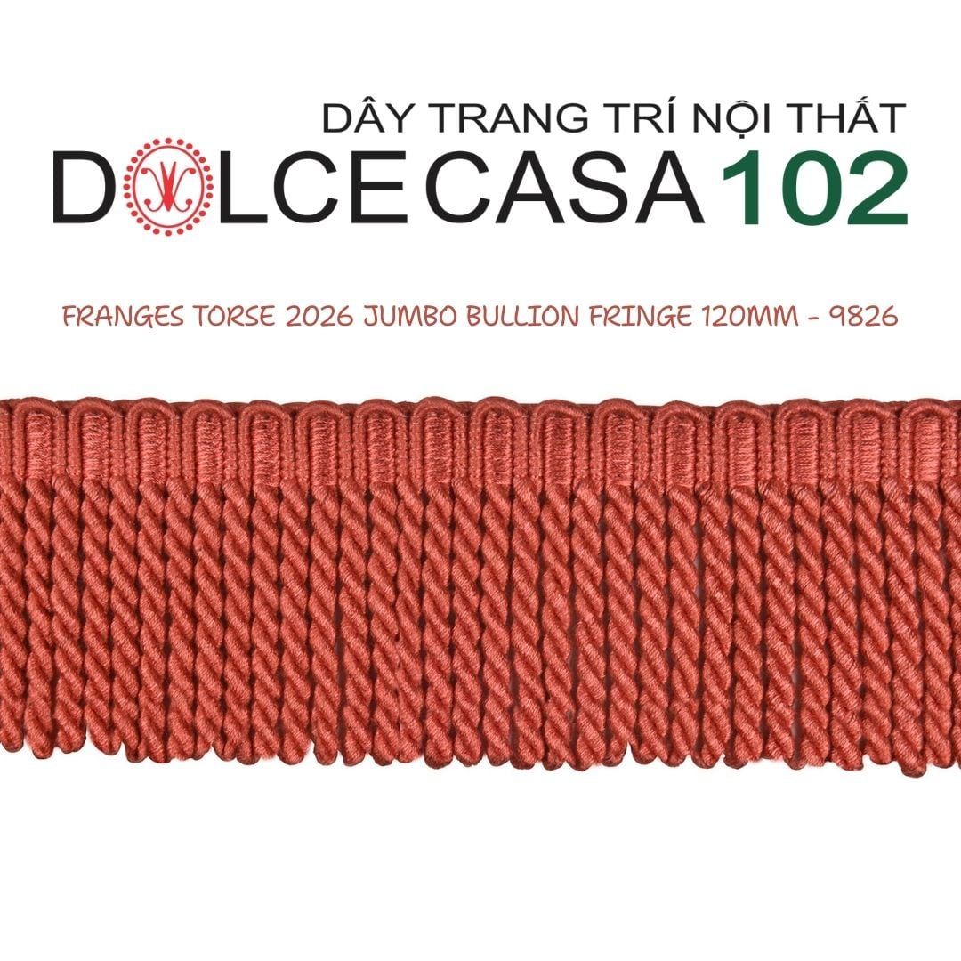  FRANGES TORSE XL 2026 dây viền tua rua xoắn cỡ đại có tại kho nhà SX 