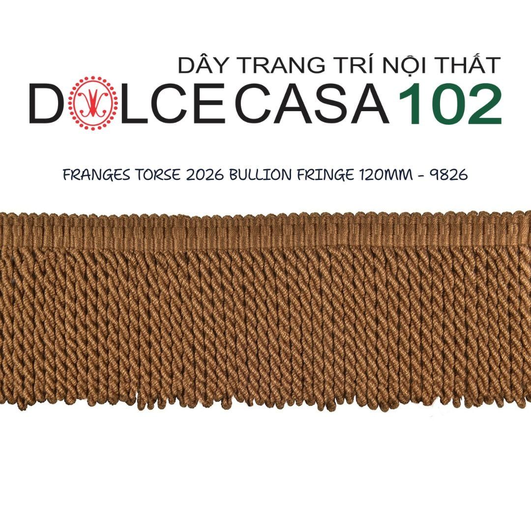  FRANGES TORSE 2026 dây viền tua xoắn Đa Phong Cách có tại kho nhà SX 