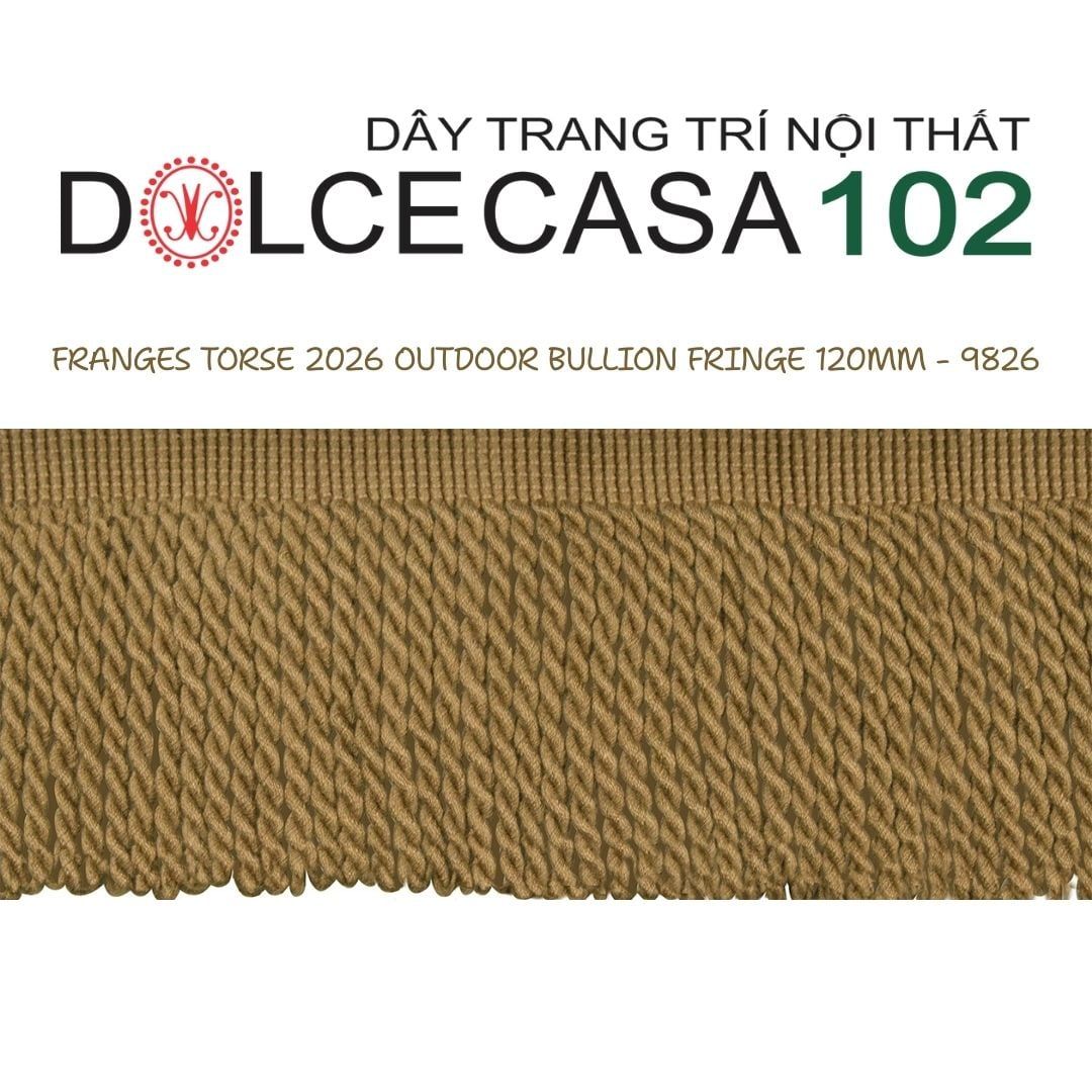  FRANGES TORSE OUTDOOR 2026 dây viền tua xoắn có sẵn tại kho nhà SX 