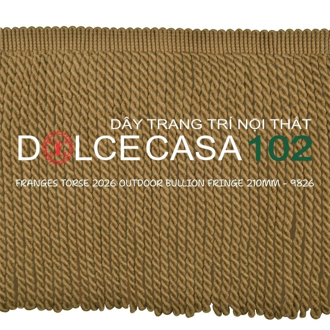  FRANGES TORSE OUTDOOR 2026 dây viền tua xoắn có sẵn tại kho nhà SX 