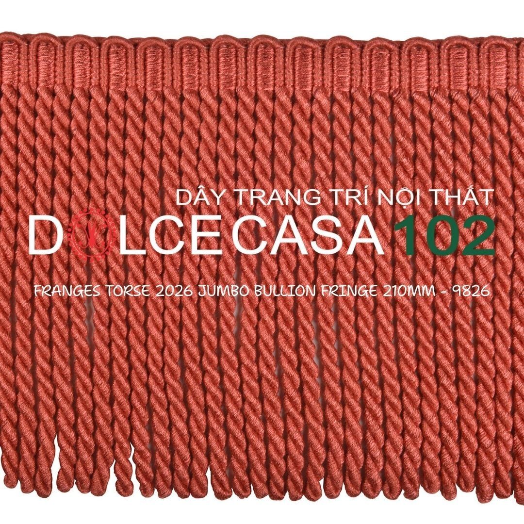  FRANGES TORSE XL 2026 dây viền tua rua xoắn cỡ đại có tại kho nhà SX 