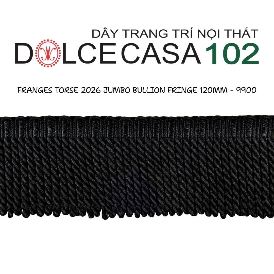  FRANGES TORSE XL 2026 dây viền tua rua xoắn cỡ đại có tại kho nhà SX 
