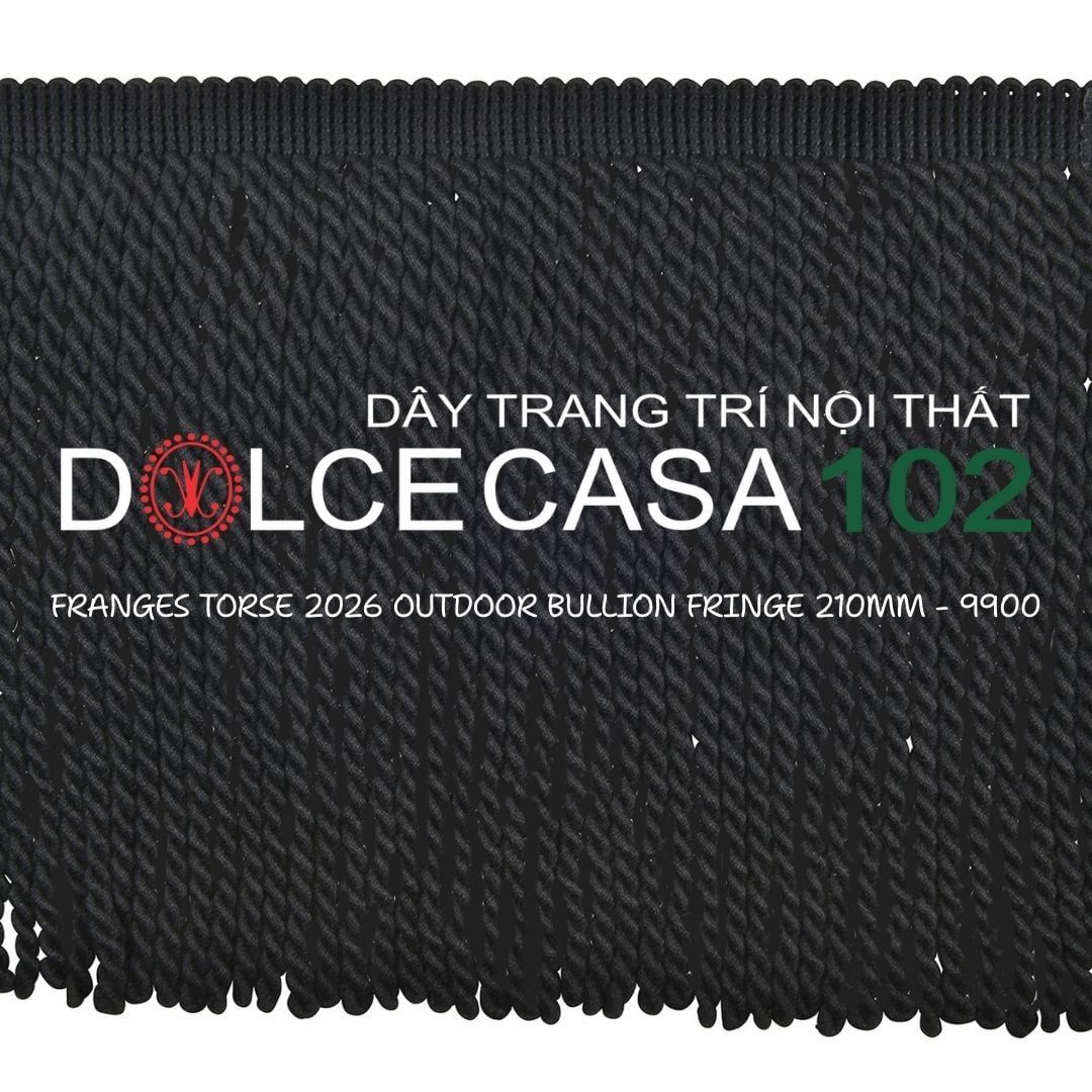  FRANGES TORSE OUTDOOR 2026 dây viền tua xoắn có sẵn tại kho nhà SX 