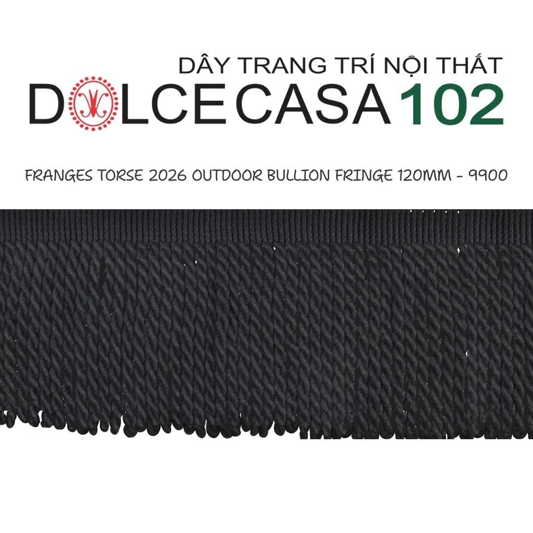  FRANGES TORSE OUTDOOR 2026 dây viền tua xoắn có sẵn tại kho nhà SX 