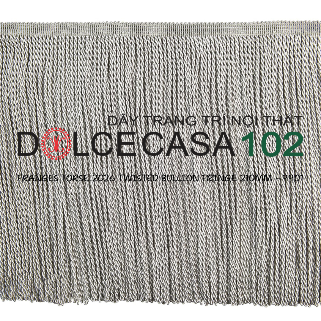  FRANGES TORSE 2026 dây viền tua xoắn Đương Đại có sẵn tại kho nhà SX 