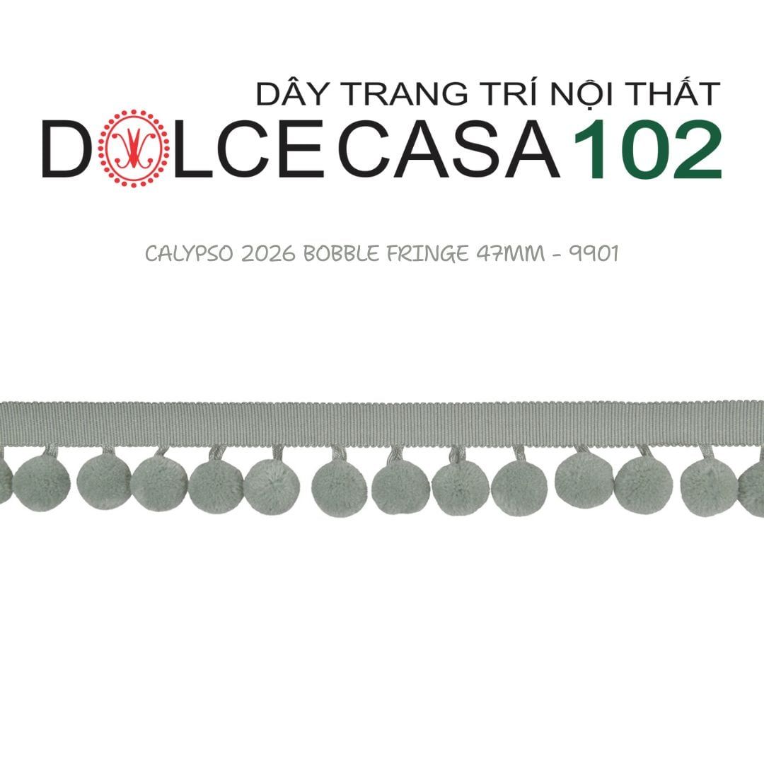  CALYPSO 2026 dây viền trang trí quả cầu đơn sắc có sẵn tại kho nhà SX 