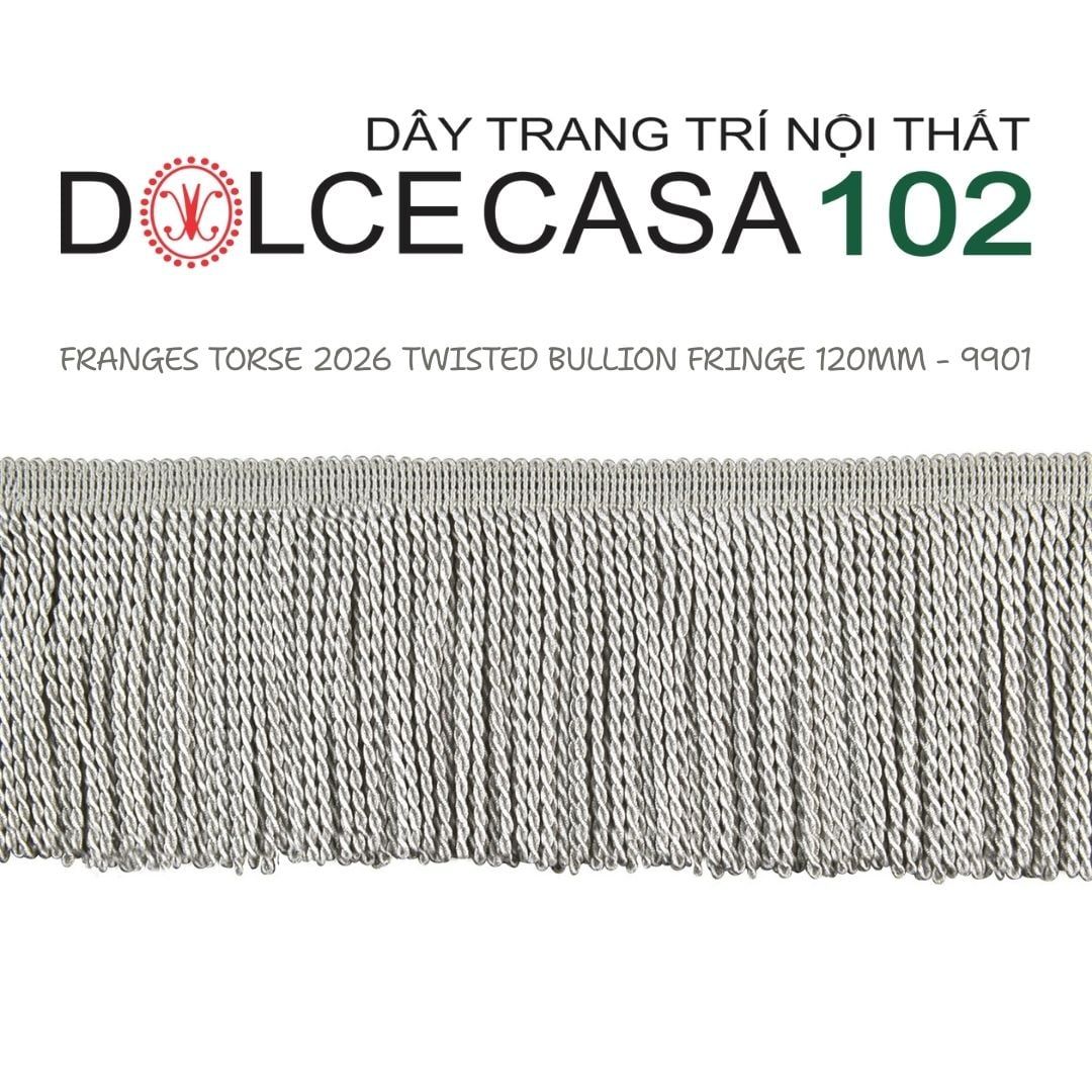  FRANGES TORSE 2026 dây viền tua xoắn Đương Đại có sẵn tại kho nhà SX 