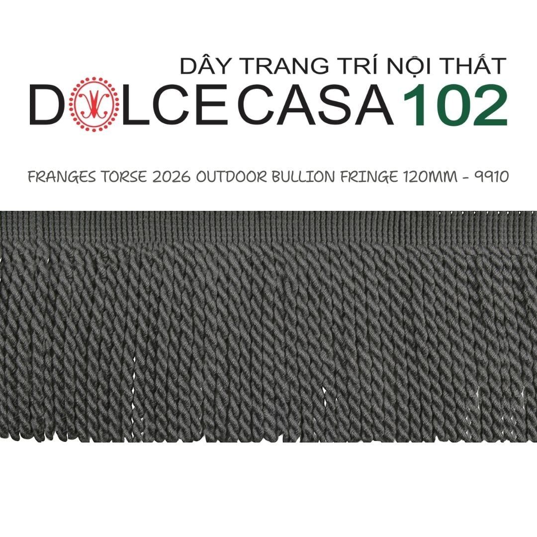  FRANGES TORSE OUTDOOR 2026 dây viền tua xoắn có sẵn tại kho nhà SX 