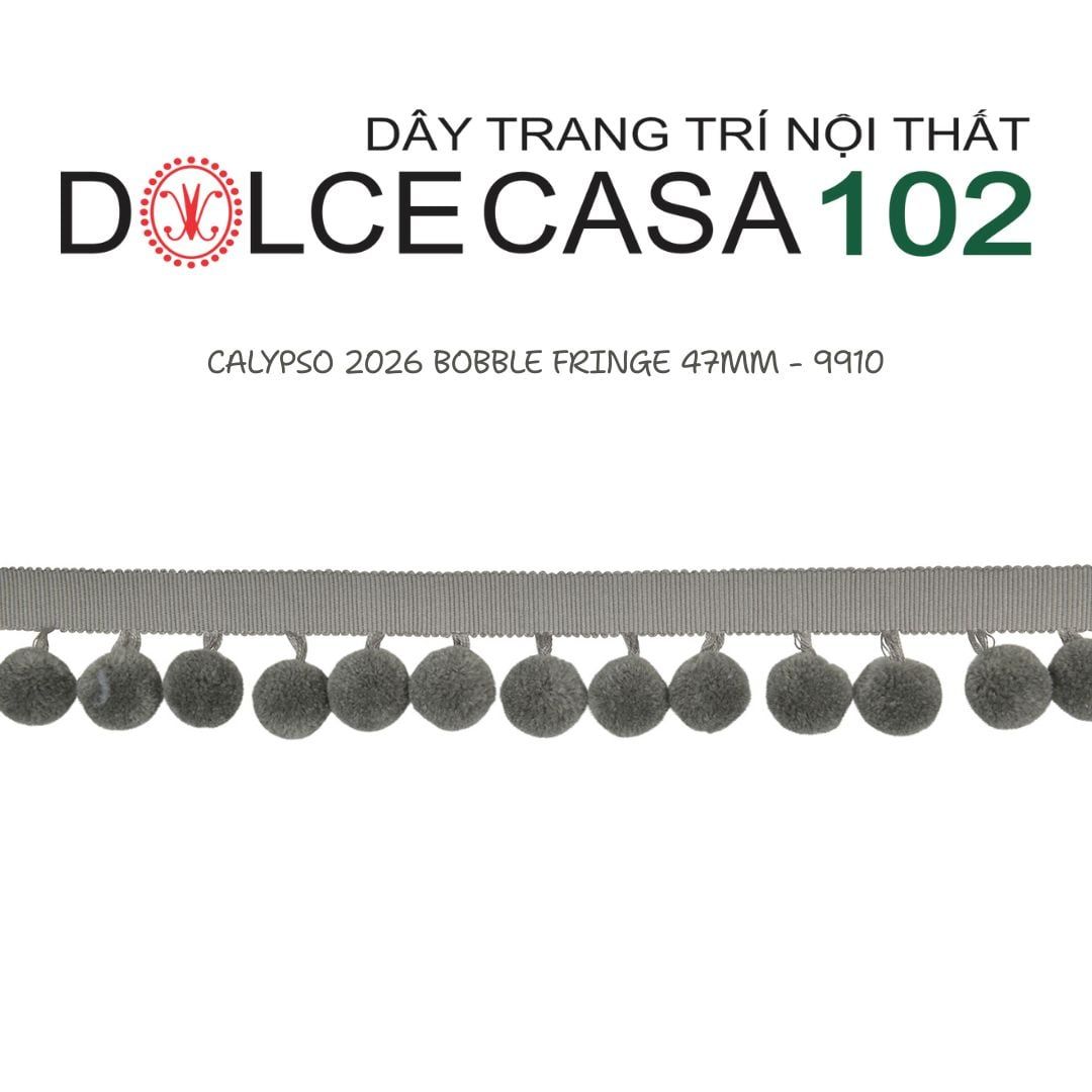  CALYPSO 2026 dây viền trang trí quả cầu đơn sắc có sẵn tại kho nhà SX 