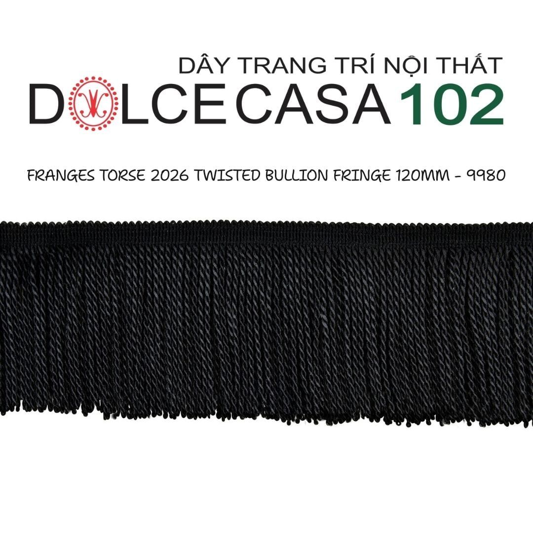  FRANGES TORSE 2026 dây viền tua xoắn Đương Đại có sẵn tại kho nhà SX 