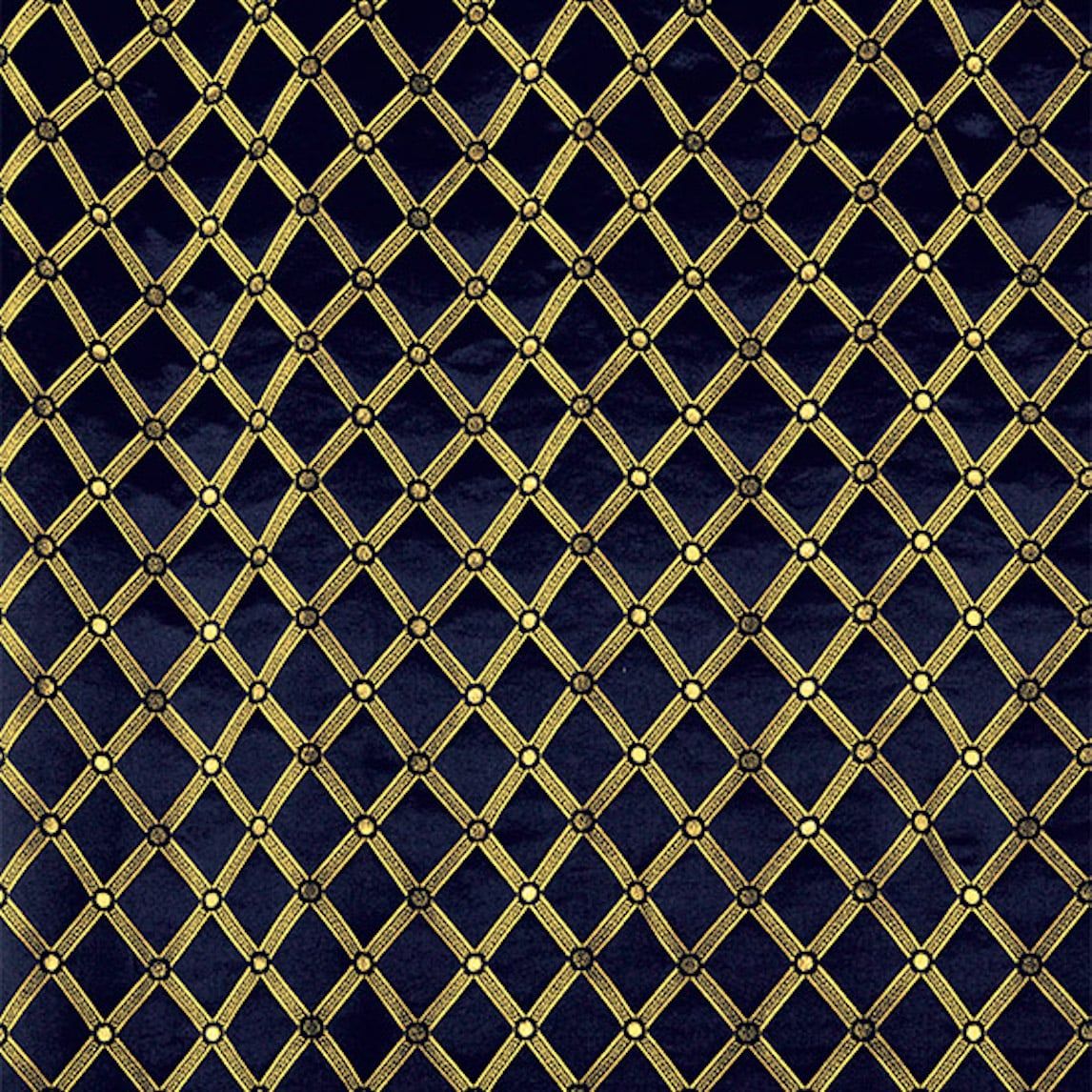  BLU NOTTE REALE – Vải Trang Trí Hoàng Gia Xanh Đêm | Dolce Casa 