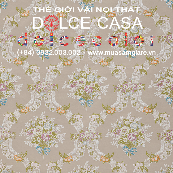  Palazzo Canaletto Sebastin vải đa chức năng be hoàng gia 