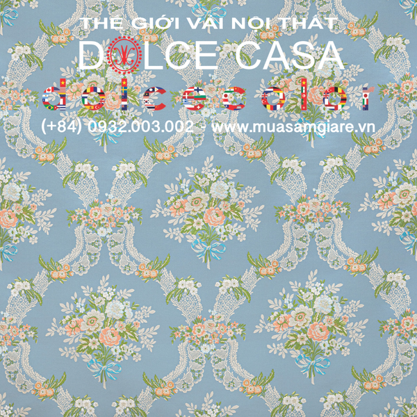  Palazzo Canaletto Sebastin vải đa chức năng xanh lam hoàng gia 