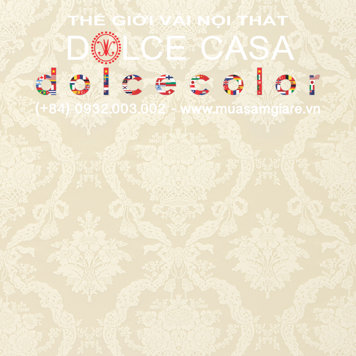  Palazzo Petra Damask màu kem 