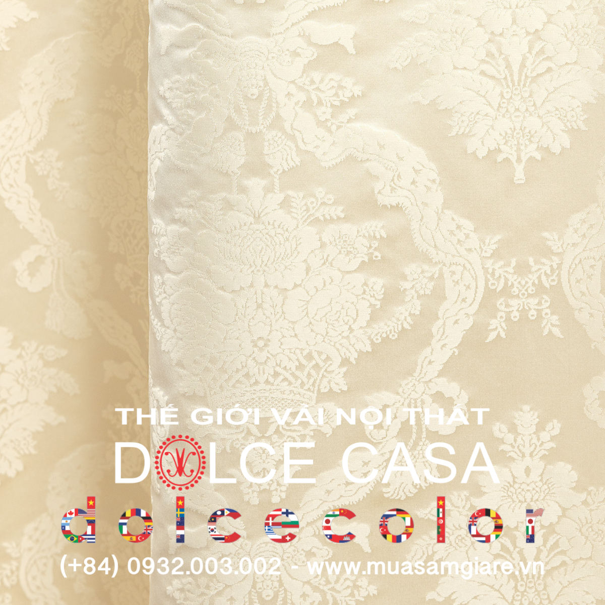  Palazzo Petra Damask màu kem 