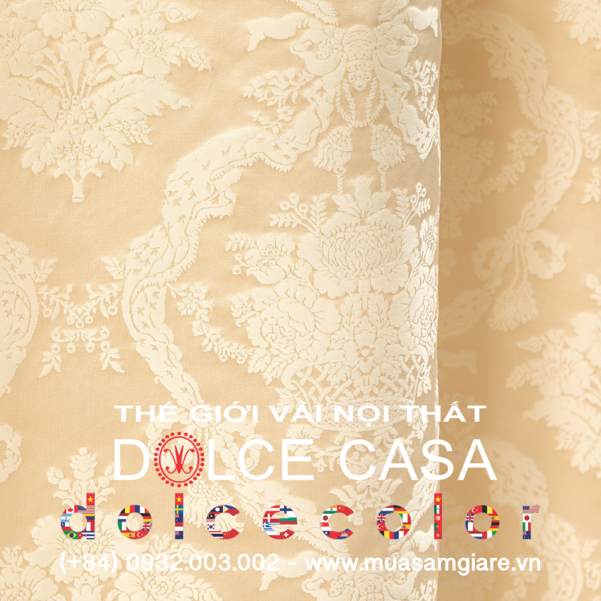  Palazzo Petra Damask màu rượu champagne 