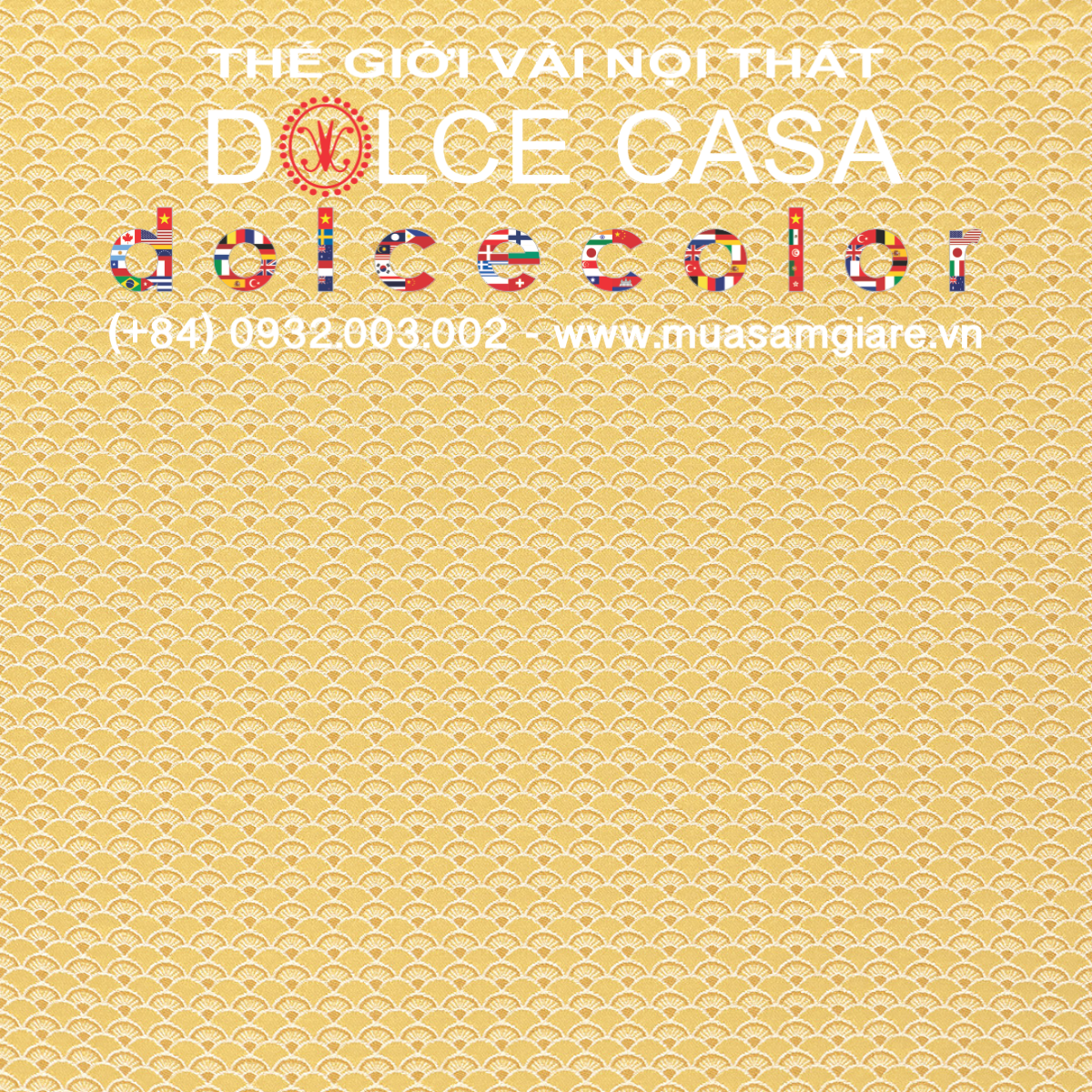  Palazzo Petra Damask màu vàng cổ điển 