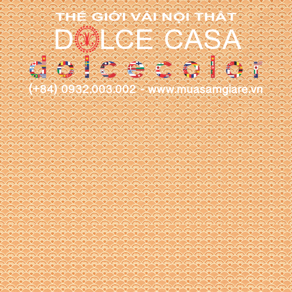  Palazzo Petra Damask màu đào 