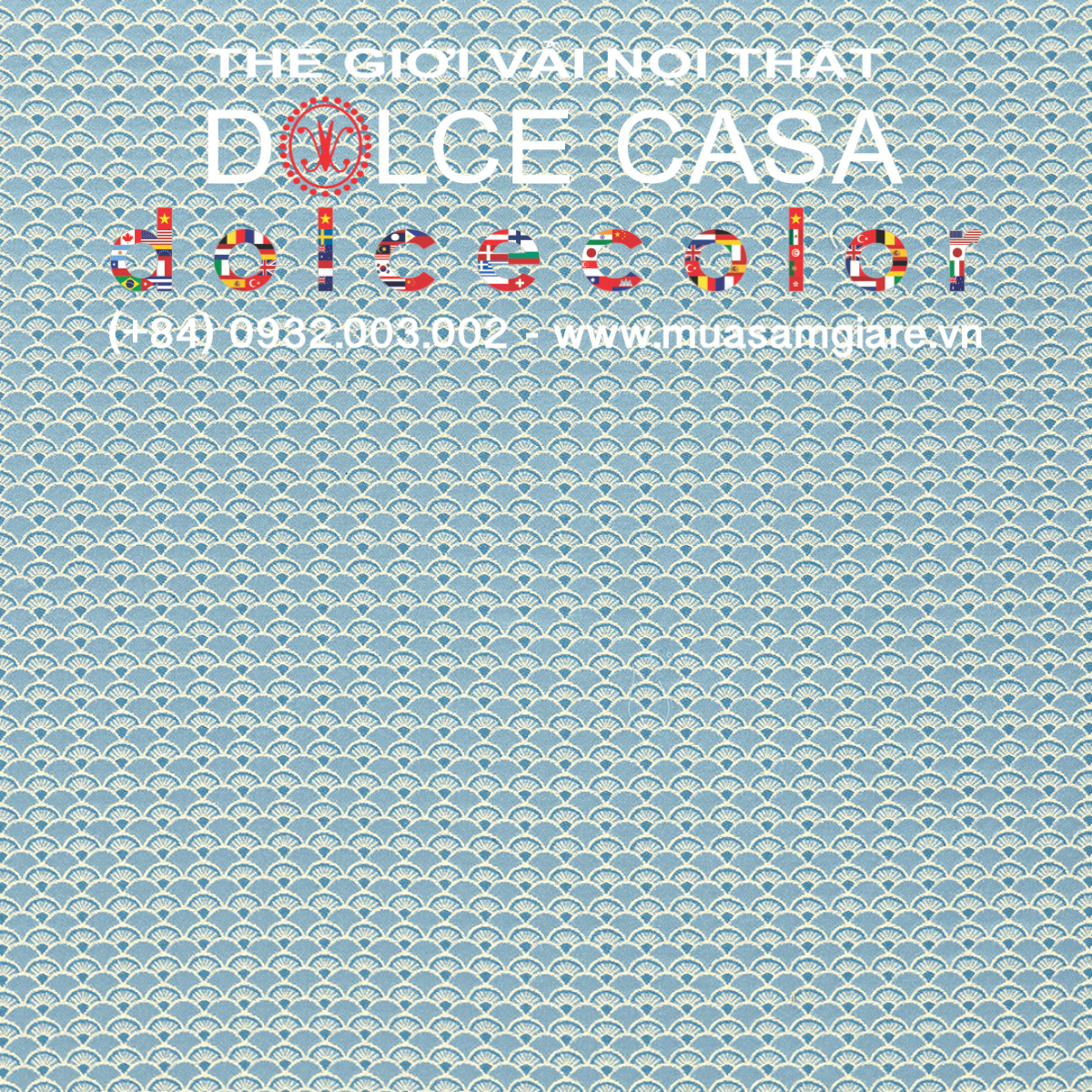  Palazzo Petra Damask màu xanh bụi 