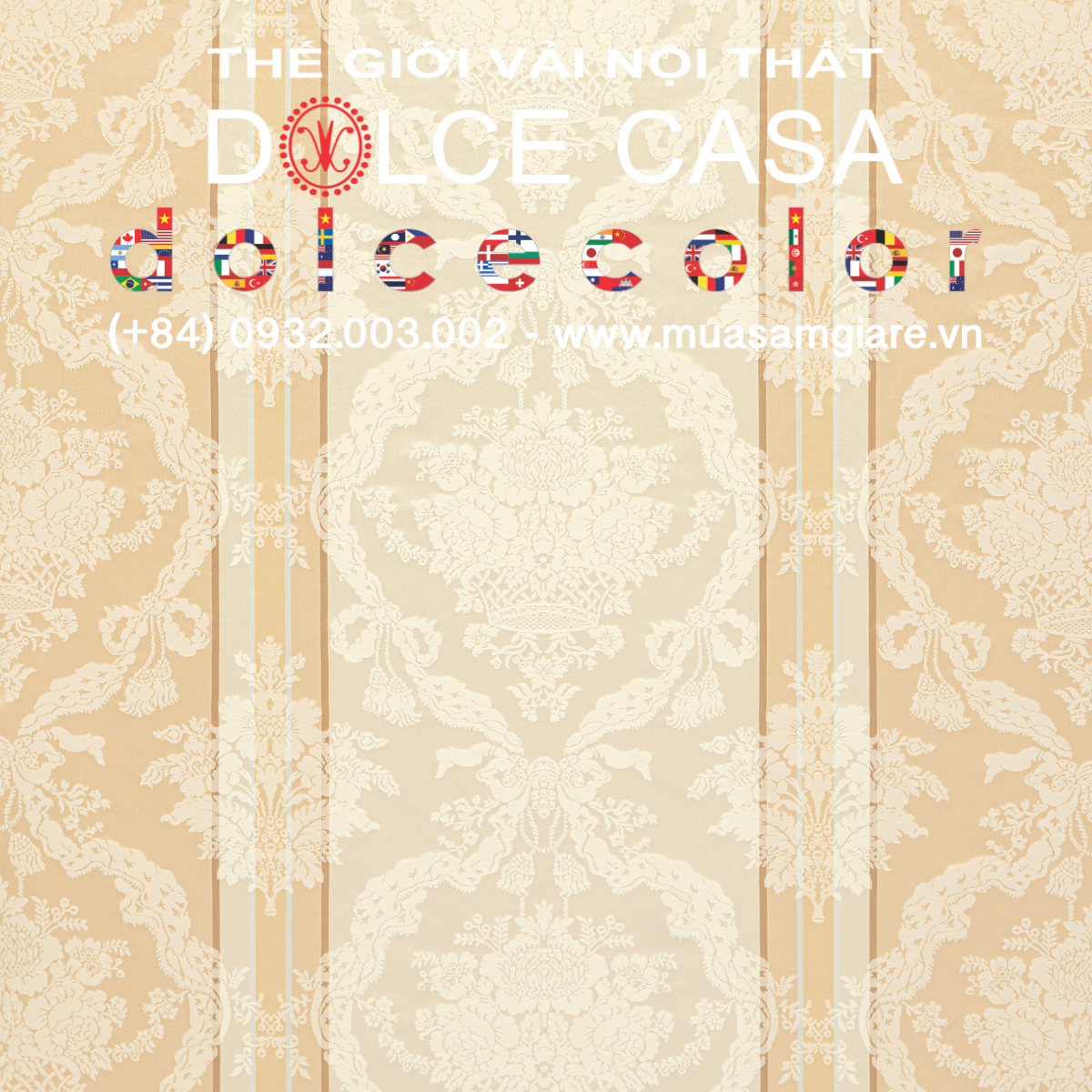  Palazzo Petra Damask màu kem 