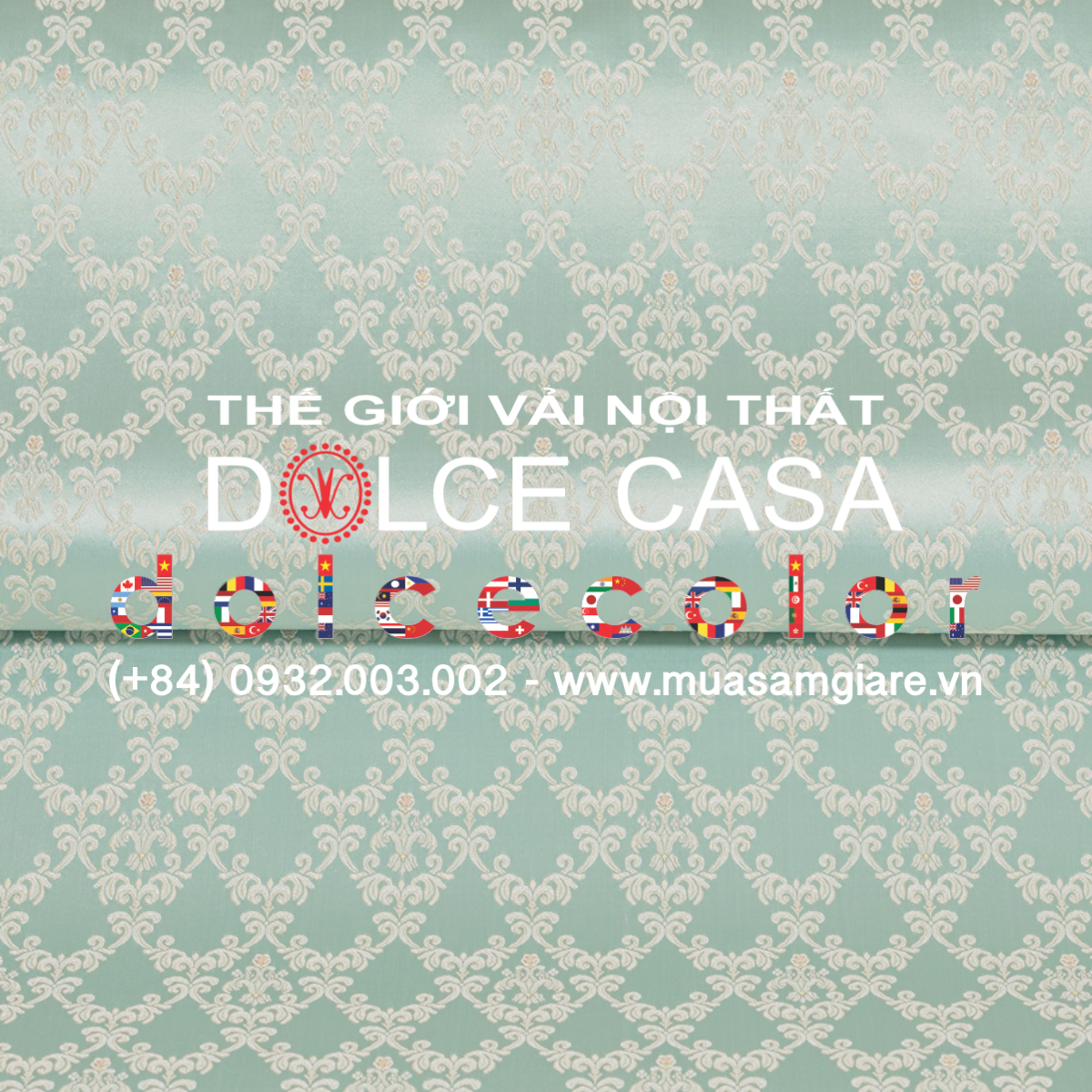  Manoir Helios vải đa chức năng sắc xanh ngọc cổ điển Made in Italy 