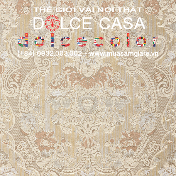  Palazzo Magnifique Royal Champagne vải nhung đa chức năng 