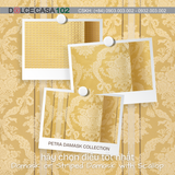  Palazzo Petra Damask màu vàng cổ điển 