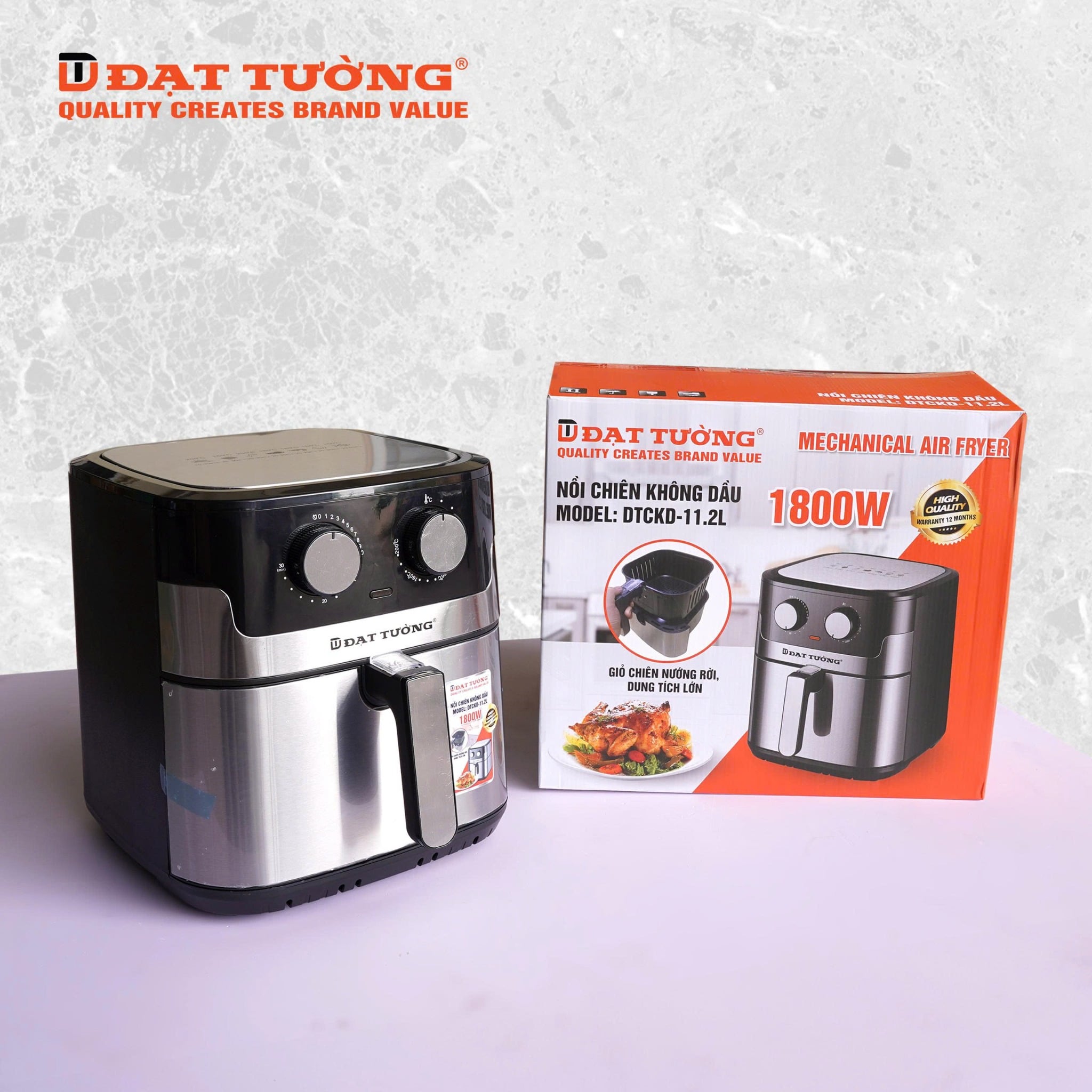 NỒI CHIÊN KHÔNG DẦU ĐẠT TƯỜNG - DTCKD-11.2L