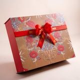  Hộp Quà Tổ Yến Tinh Chế - Kẹo Sâm Và Táo Đỏ Tone Đỏ Vàng Tiêu Chuẩn 
