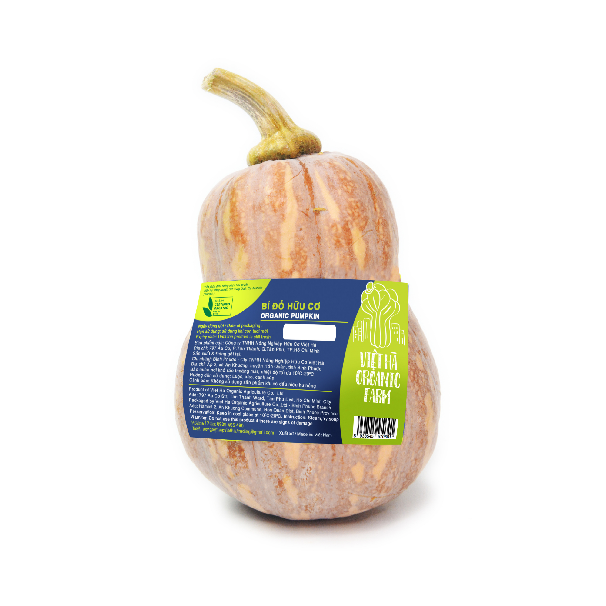  Bí đỏ hồ lô hữu cơ Việt Hà - 1Kg 