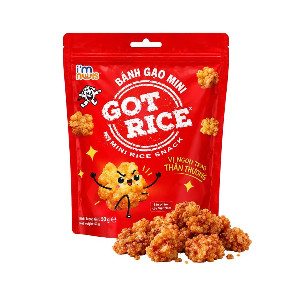  Bánh gạo mini GotRice nước tương hương thanh cay 65 g (gói) 