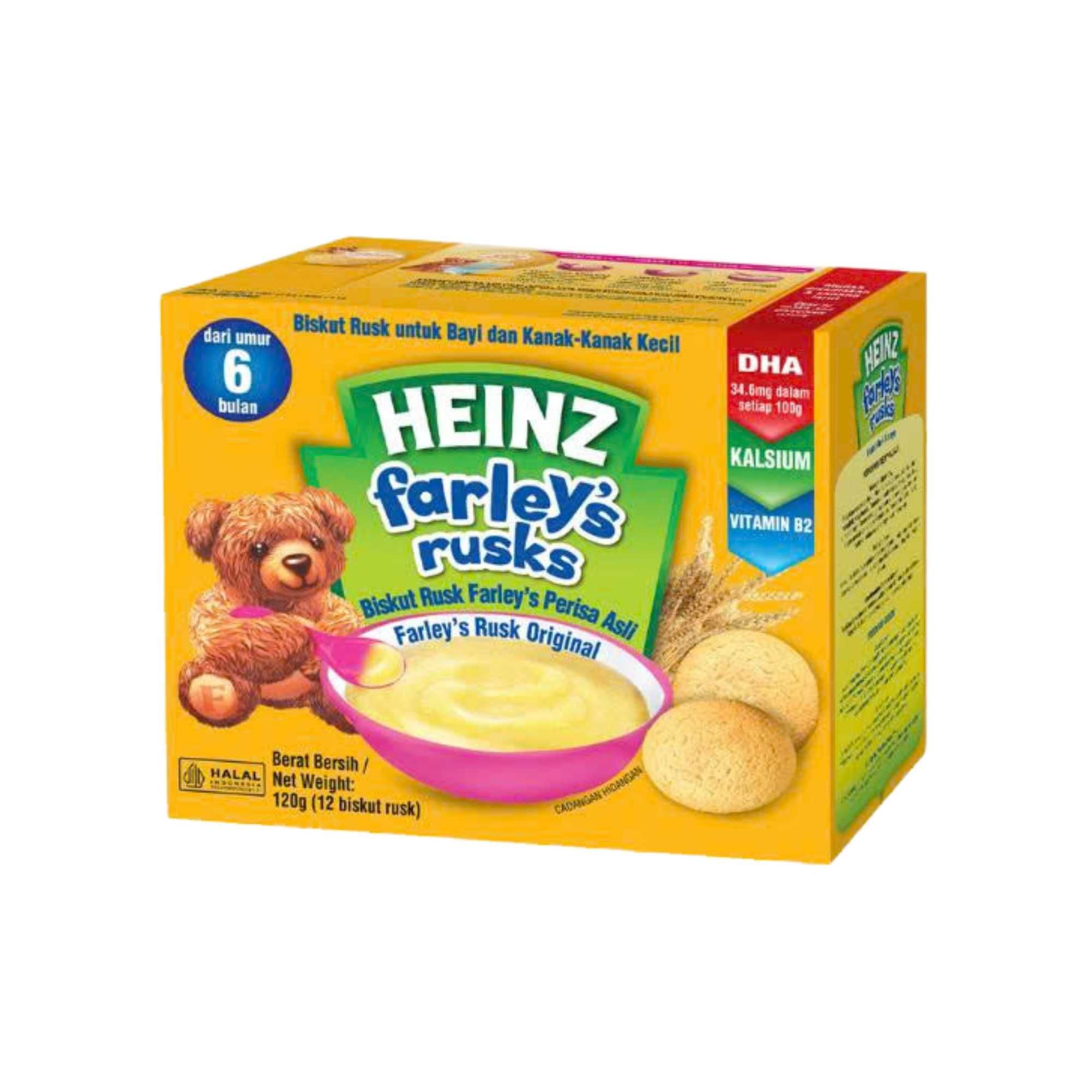  Bánh quy dinh dưỡng Farley's Rusks Heinz hộp 120 g 