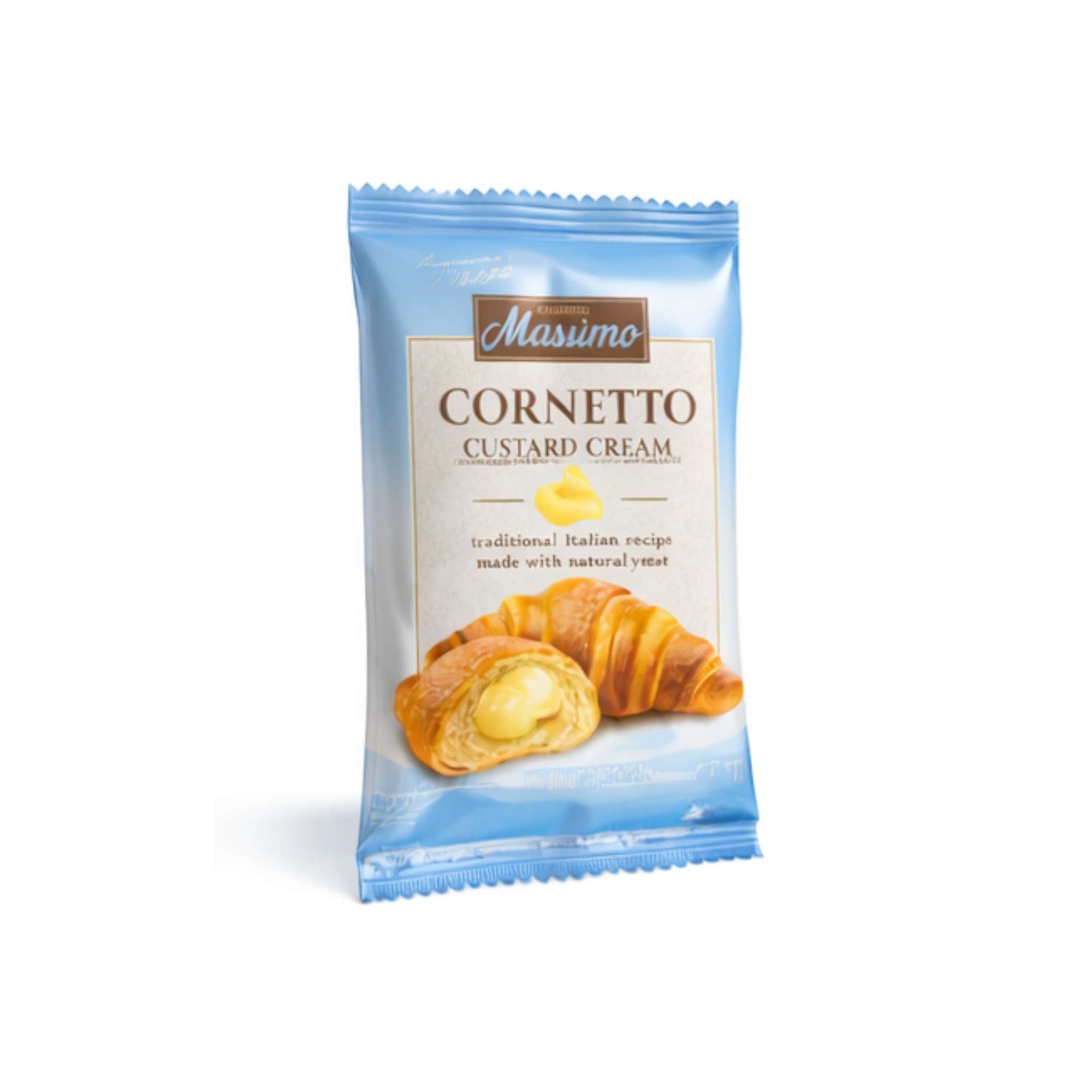  [Mua 1 tặng 1] Bánh Sừng Trâu Cornetto Kem Sữa 50G (Gói) – MASSIMO (I0023802) 