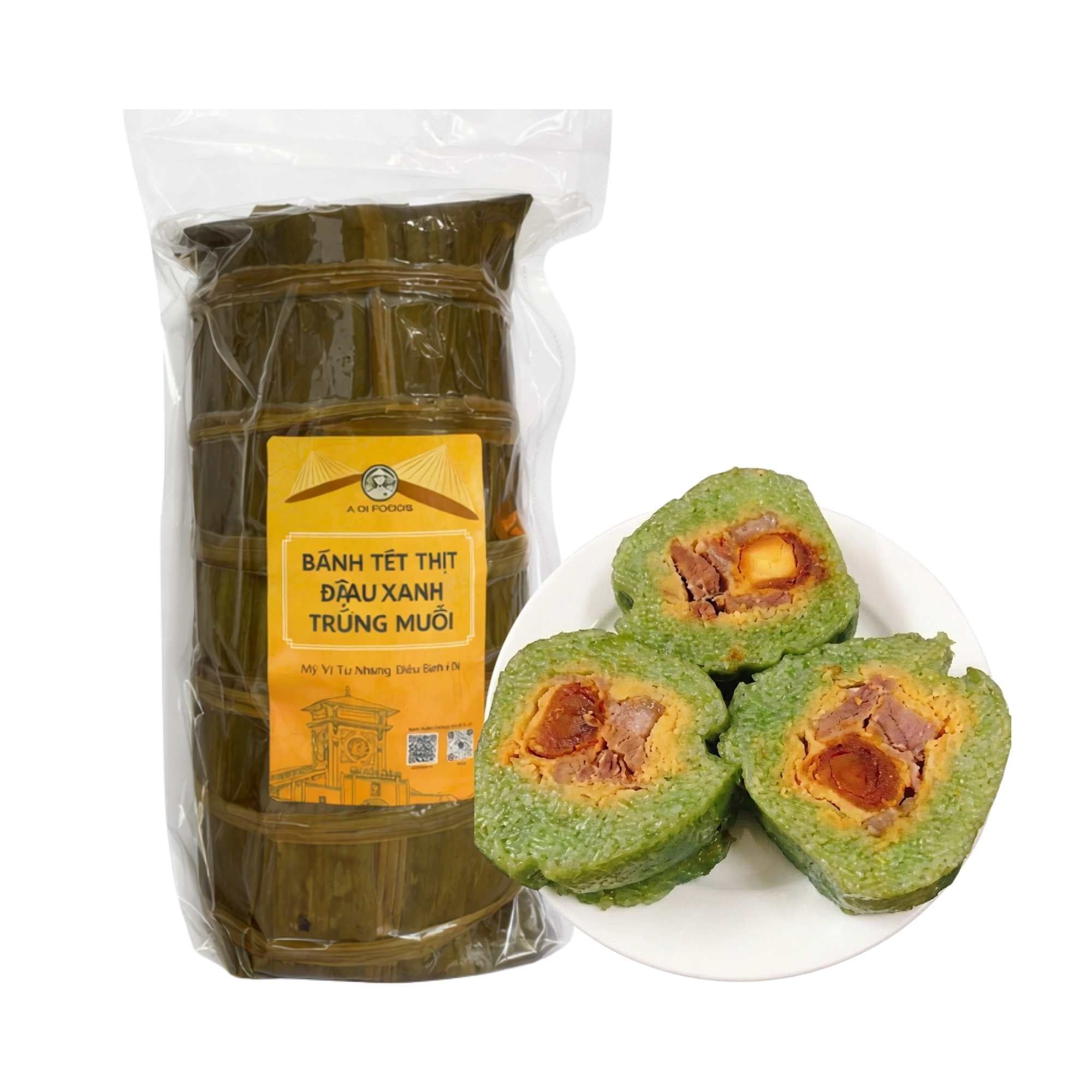  Bánh tét thịt đậu xanh trứng muối AOF 1.2 kg 