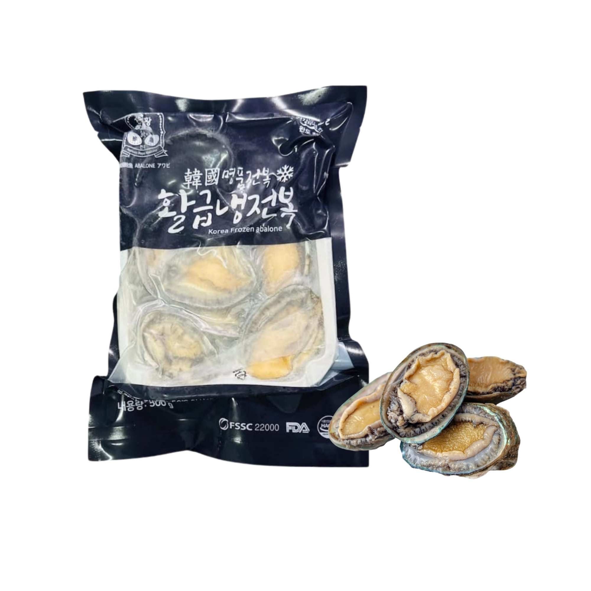  [Đông lạnh] Bào ngư sống cấp đông size M Dashimachonbok 500 g (Gói) 