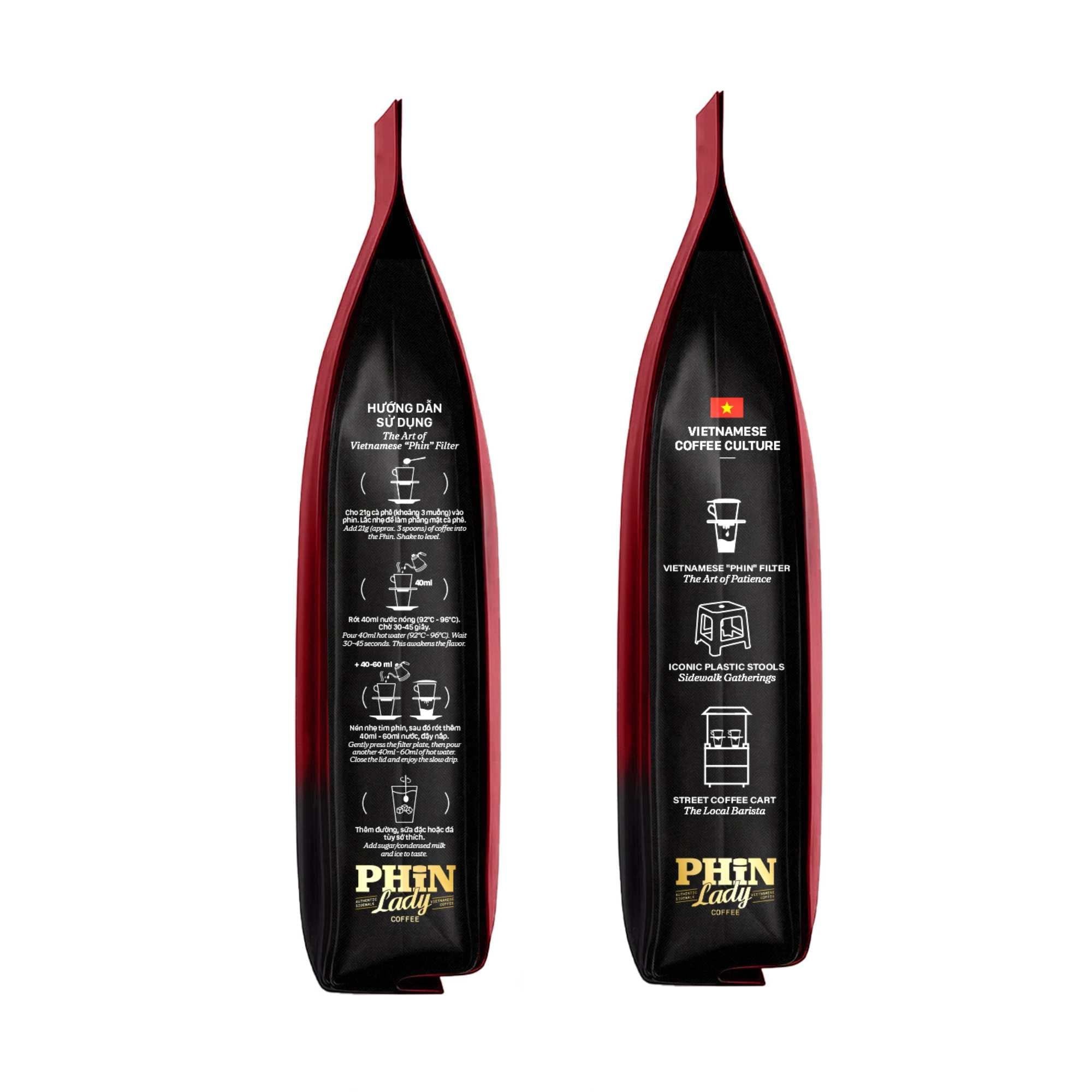  100% Arabica | Cà phê bột Highland Muse Phin Lady 250 g (Túi) 