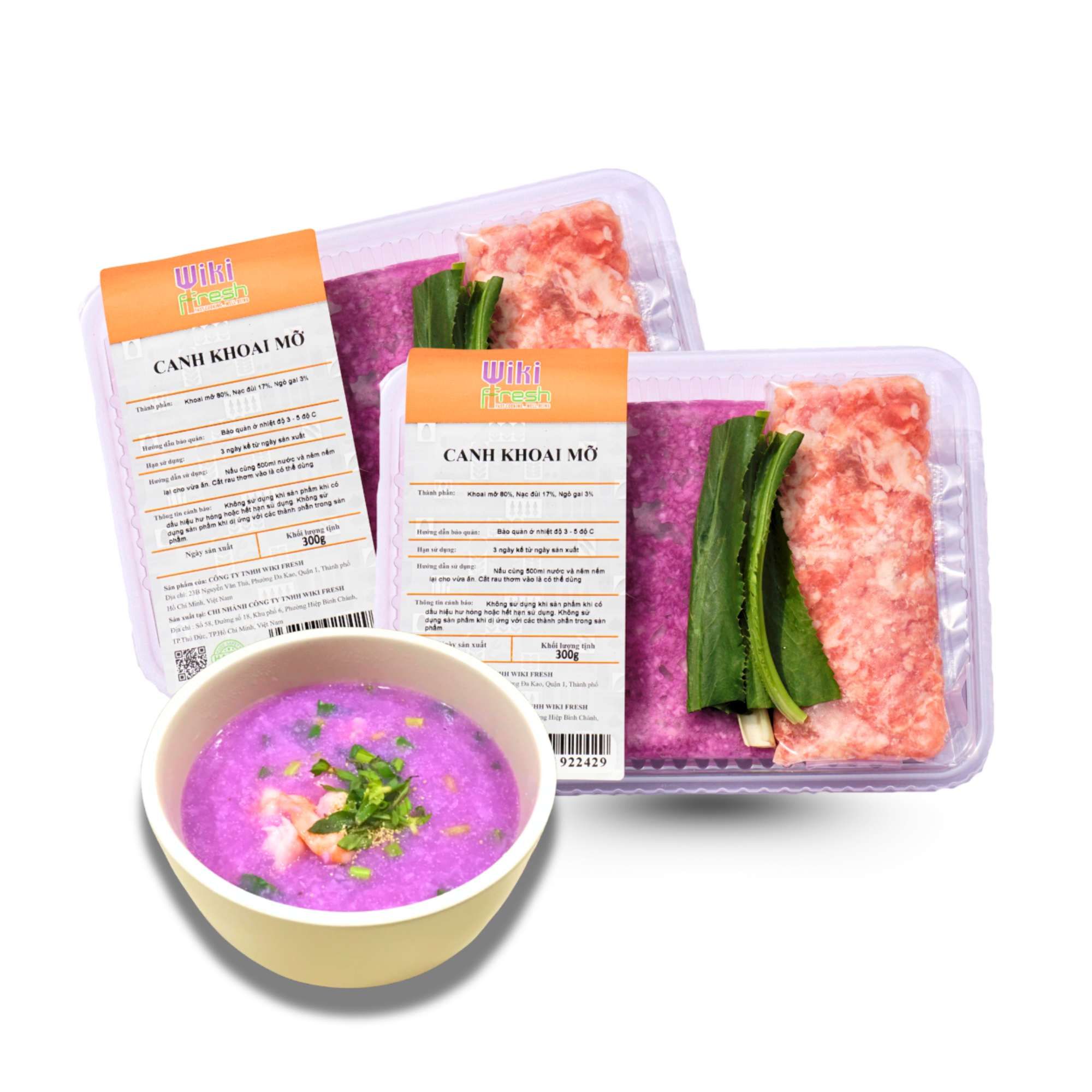  Canh khoai mỡ Wiki Fresh 300 g 
