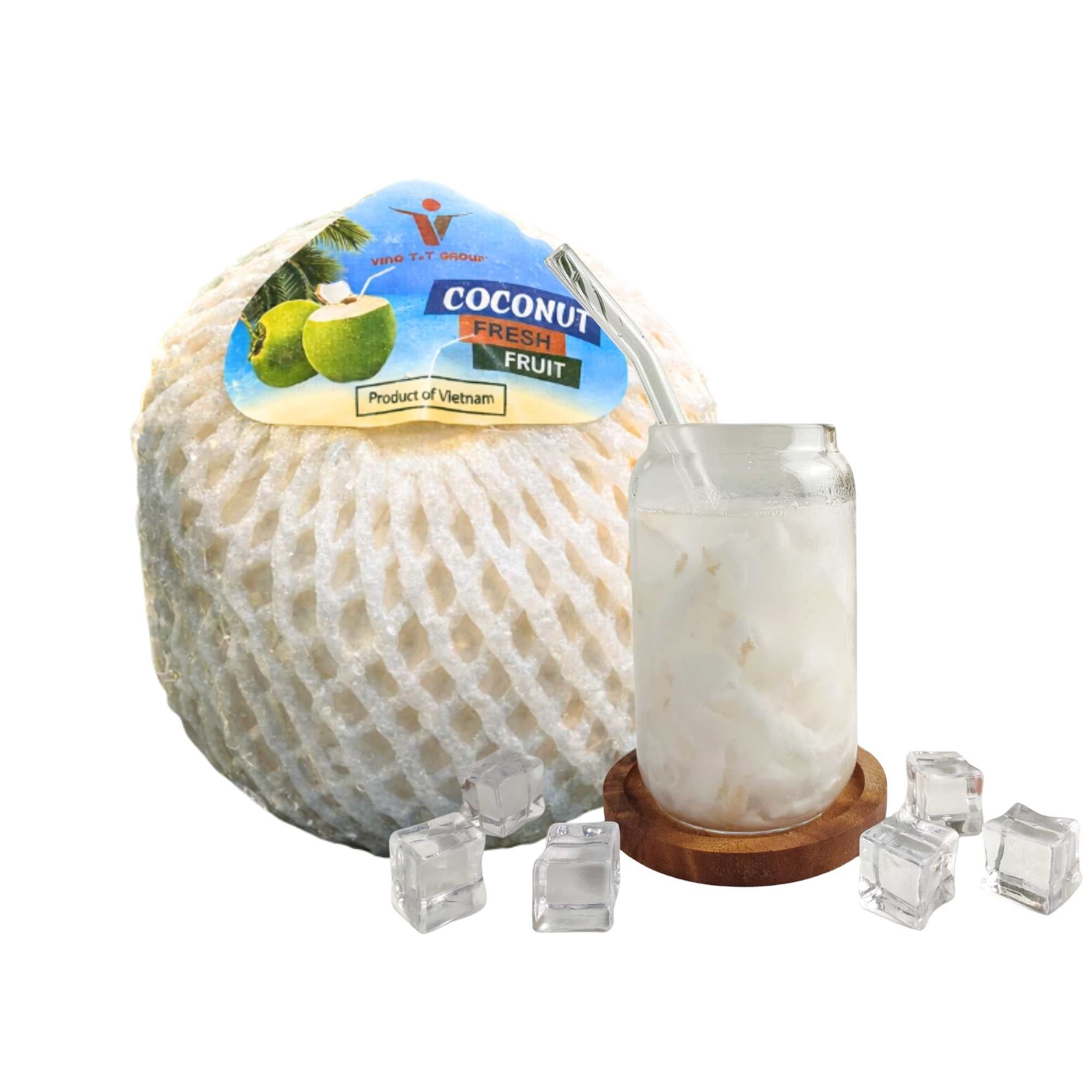  Dừa gọt kim cương 