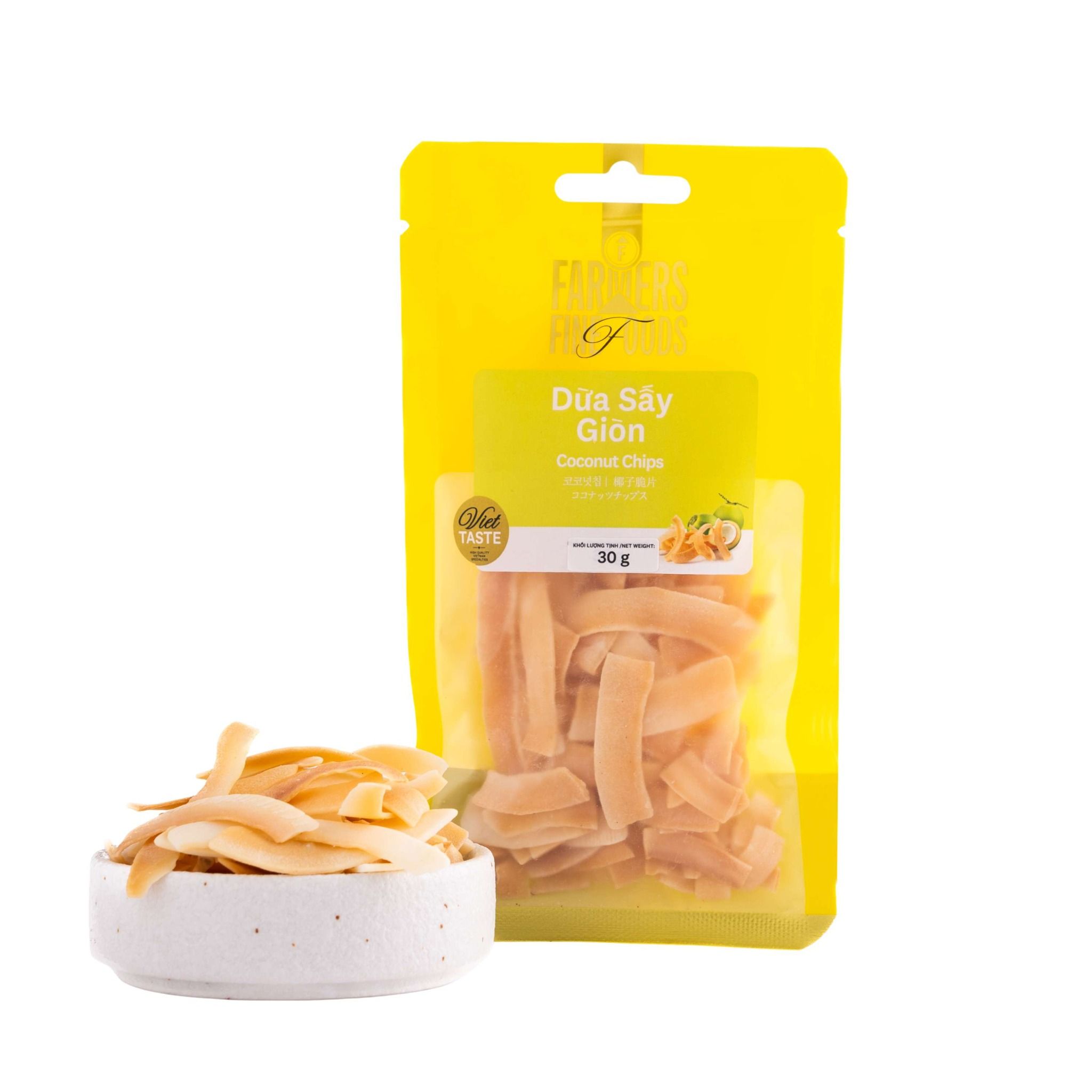  Dừa sấy giòn Farmers Fine Foods túi 30 g 