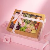  Hộp Quà Trái Cây Các Loại Và Hoa Tone Hồng Tiêu Chuẩn 