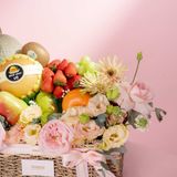  Giỏ Cói Trái Cây Các Loại Và Hoa Tone Hồg Thanh Lịch 