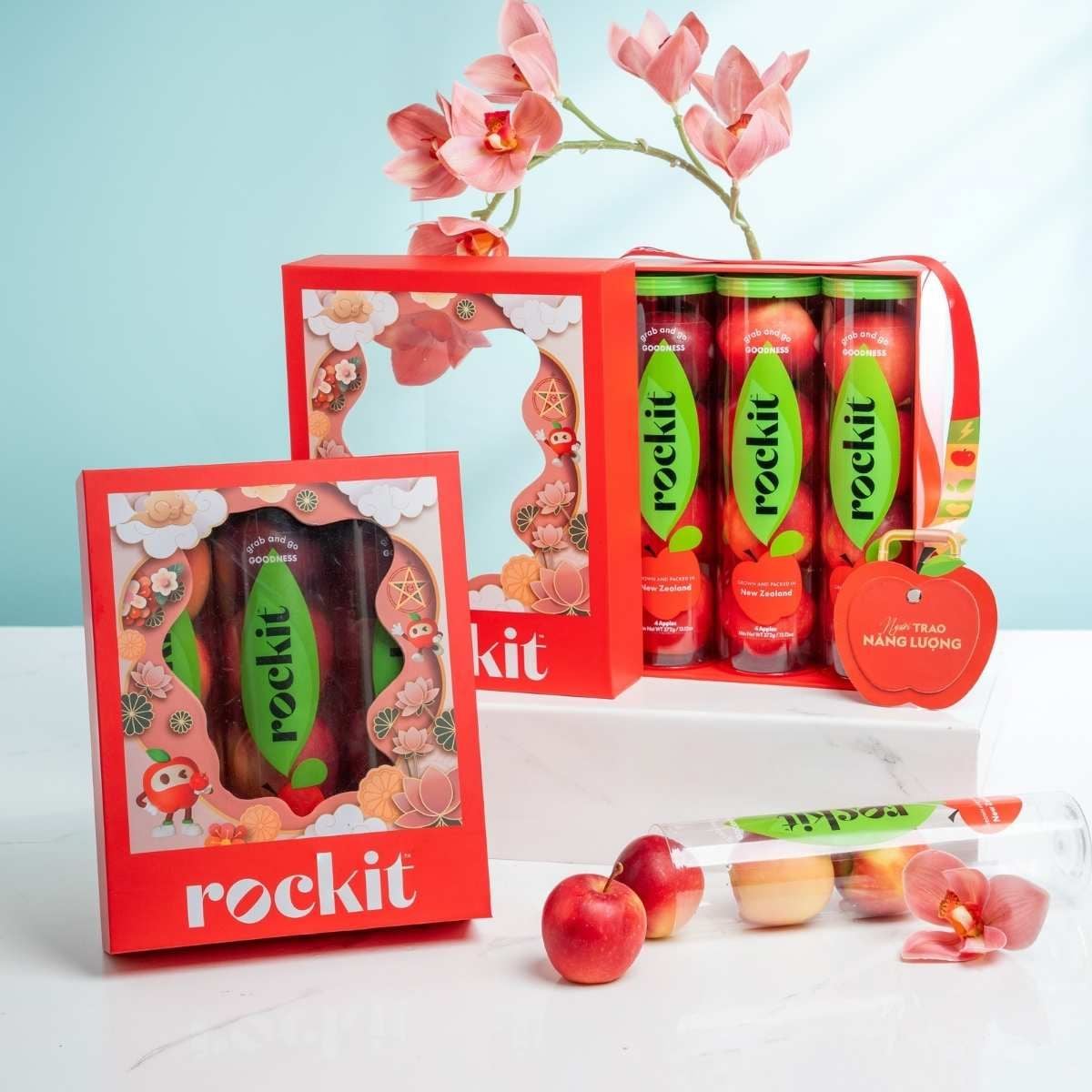  Hộp Quà Táo Rockit New Zealand  (3 ống/ hộp) 