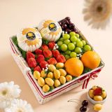  Giỏ Đan Trái Cây Các Loại Tone Trắng Thanh Lịch 